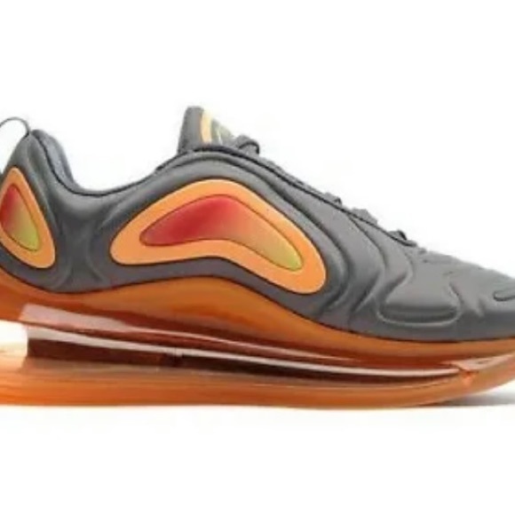 Nike Air Max 720 Gunsmoke Fuel Orange (GS) AQ3196-004 Size 6Y M/ Women’s 7.5 NIB - Picture 16 of 16